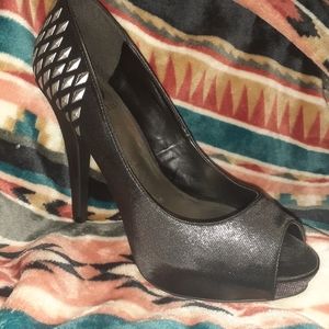 G by Guess peep toe pumps